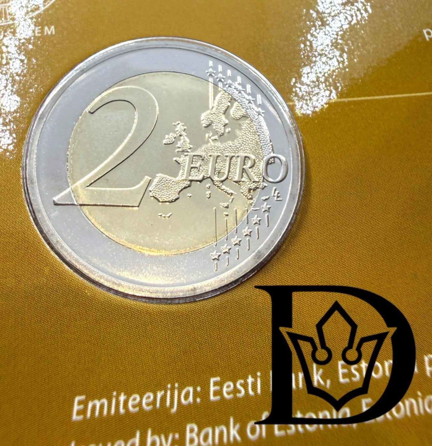 2016 Estonia RARE 2 Euro BU Coin Card Paul Keres In Perfect Condition