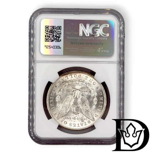 1900 US Silver Morgan Dollar NGC Graded MS 63