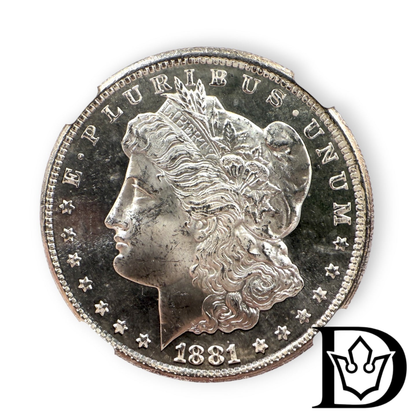 1881 US Silver Morgan Dollar NGC Graded MS 63*